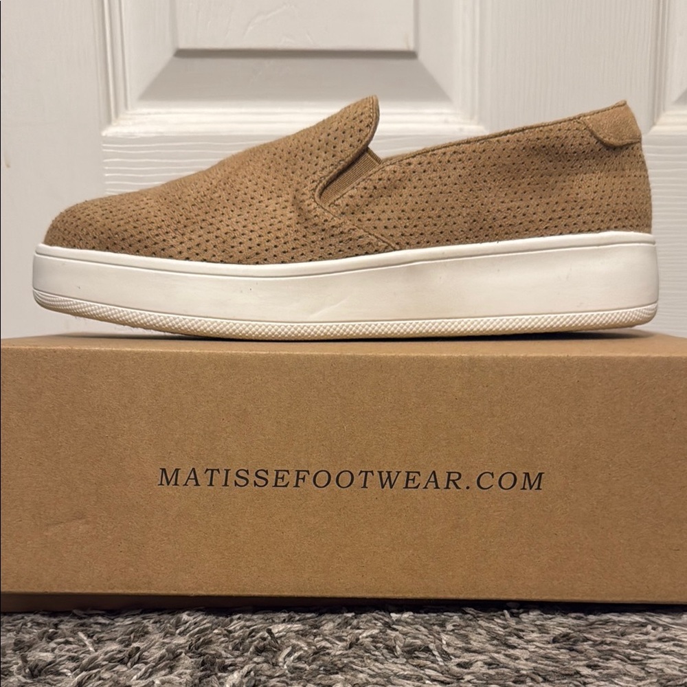 Matisse Tan Loafers with White Sole